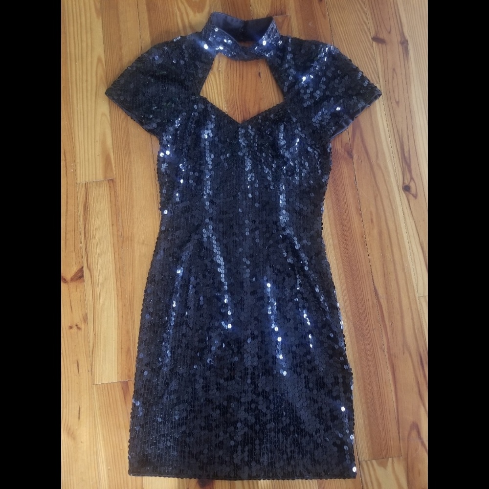 Niteline Della Roufogali sequin cocktail dress
